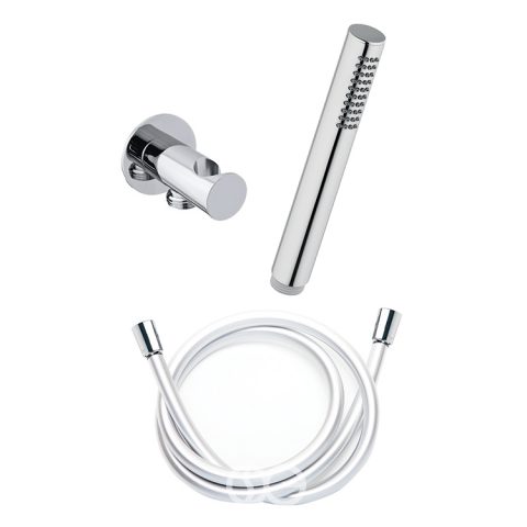 SG507 - Kit presa acqua fissa ROUND con doccetta CAMI e flessibile PVC